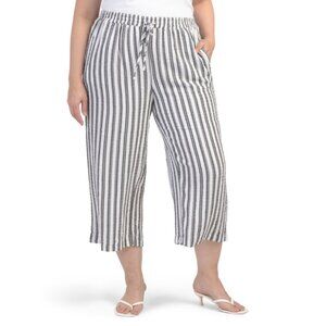 JANE & DELANCEY METEORITE Plus Montorse Striped Pants